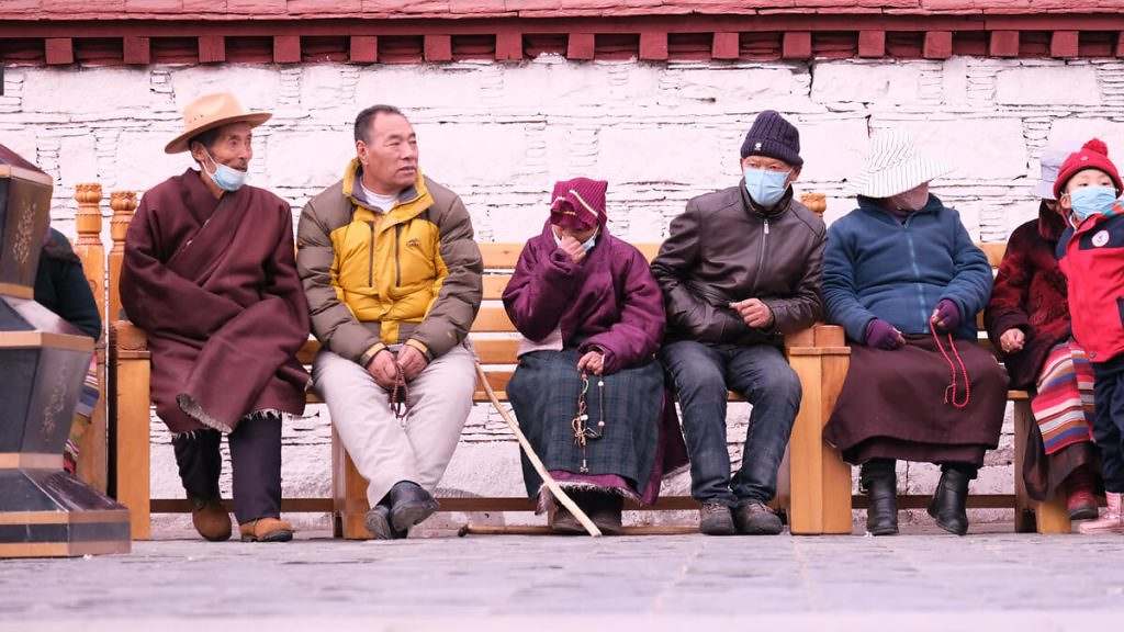 Local tibetans at Barkhor